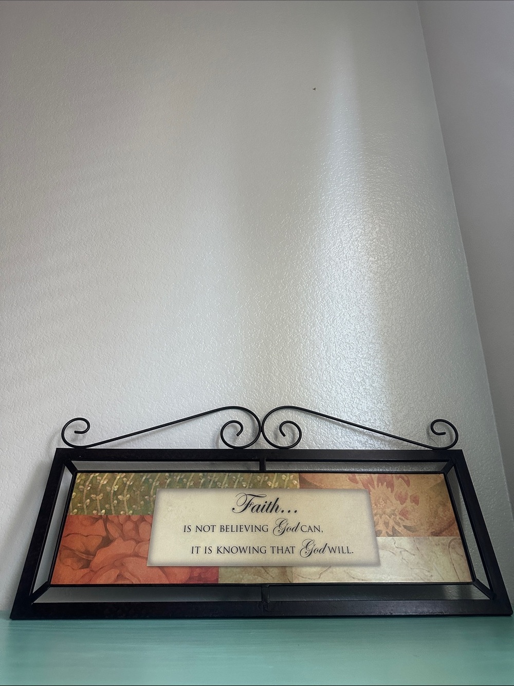 Faith Wall Sign in Black Frame with Earth-Tone Accents-brand new/never used - Picture 11 of 17